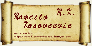 Momčilo Kosovčević vizit kartica